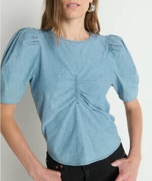 NWT Nation LTD Cecily Baby Doll Top | Color Blue | Size XXL